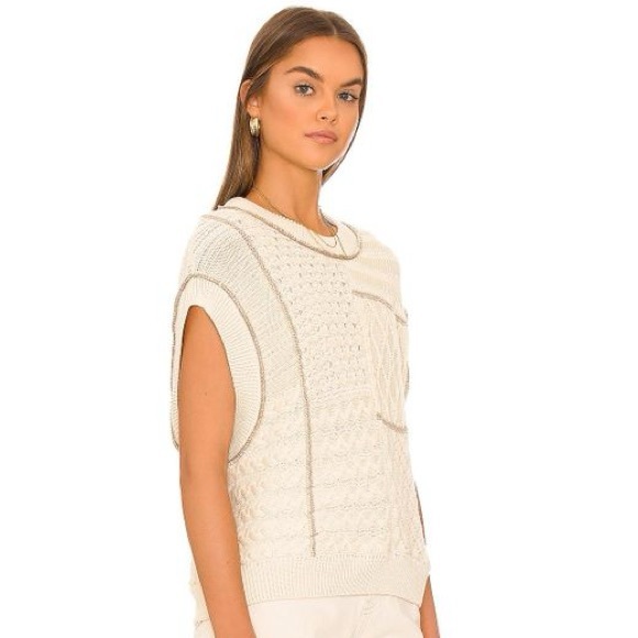 SOLD- FREE PEOPLE Take The Plunge Sweater Vest - Picture 3 of 9